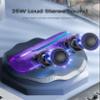ERKEI SEHN Bluetooth Speaker, IPX7 Waterproof Wireless Speakers, Flashing Light, 25W Super Bass, 24H Playtime, Graduation Birthday Gifts for Him, TWS Pairing, Beach Essentials, Purple view 2
