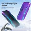 ERKEI SEHN Bluetooth Speaker, IPX7 Waterproof Wireless Speakers, Flashing Light, 25W Super Bass, 24H Playtime, Graduation Birthday Gifts for Him, TWS Pairing, Beach Essentials, Purple view 3
