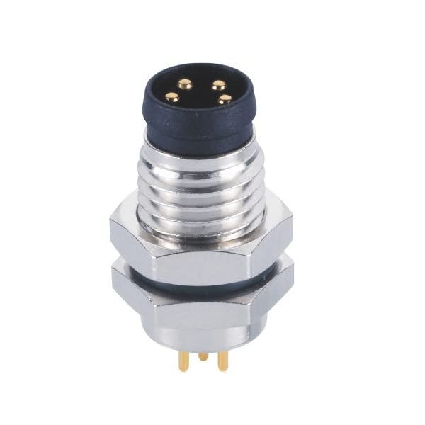 10pcs M8 Male 4Pin Connector 4Pin Front Mount PCB Type Panel Aviation Connector