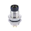 10pcs M8 Male 4Pin Connector 4Pin Front Mount PCB Type Panel Aviation Connector view 1