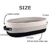 Oradrem 2 Pack Cotton Rope Toilet Basket Bathroom Decor Baskets, Toilet Paper Holder Basket, Farmhouse Home Decor Organizing 13"x5.9"x4" Black view 2