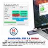 Cablecc 10Gbps Male to Female USB3.0 Extension Power Data Video Adapter 90 Degree Low Profile Right Angled Type view 3