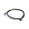 10pcs M8 Male 4Pin Cable Connector Shield Solder Type Panel Aviation for Cable 24AWG 0.5M Straight Waterproof view 1