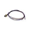 10pcs M8 Male 4Pin Cable Connector Shield Solder Type Panel Aviation for Cable 24AWG 0.5M Straight Waterproof view 4