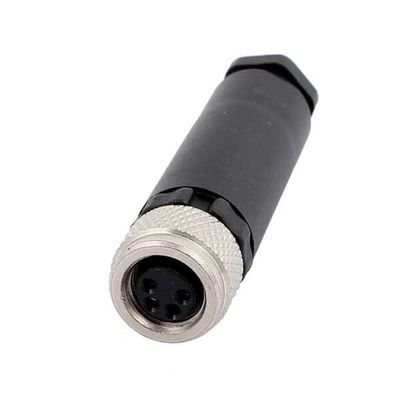 10pcs Waterproof M8 4 Pin Female Connector with Straight Unshielded Assembly Cable
