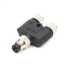 10pcs M8 Waterproof Plastic Plug Adapter 3Pin Male to Dual Female Connector view 1