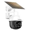 aosu Solar Security Camera Wireless Outdoor with Panoramic PTZ, Human Auto Tracking, 2K Night Vision, Light and Sound Alarm, 2-Way Audio, Works with Alexa/Google Assistant for Home Surveillance view 1