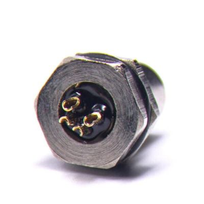 10pcs M8 Female 4 Pin Connector Panel Mount Front Mount Solder Cable Socket M8 Connector