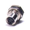 10pcs M8 Female 4 Pin Connector Panel Mount Front Mount Solder Cable Socket M8 Connector view 3