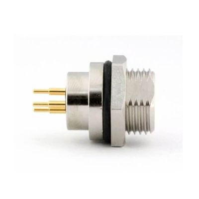 10pcs M8 Female 3Pin Connectors PCB Circular Front Panel Mount Waterproof Straight Aviation Connector