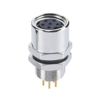 10pcs M8 Female 6Pin PCB Mount Connector Back Mount Sensor M8 Connector