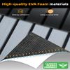 FOCEAN Boat Flooring EVA Foam Boat Decking Faux Teak Marine Flooring Marine Mat Sheet for Motorboat RV Yacht Kayak Surfboard, 94.5''x 47.2'', Grey with Black Lines view 2