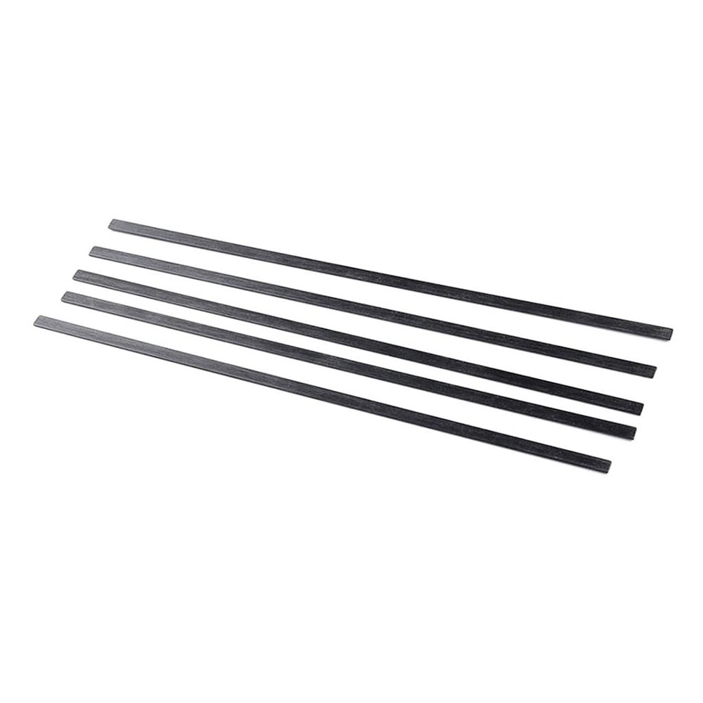 5pcs Carbon Fiber Strips High Strength Wear Resistance Carbon Fiber Rods, for Model Aircraft RC Planes Radio Controlled Vehicles (Size : 0.5x3x400mm)