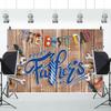 Leowefowa Happy Father's Day Photo Backdrop 10x8ft Vinyl Fixing Tools The Best Dad Photography Background for Daddy Festival Party Event Banner Decoration Studio Prop view 4