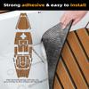 FOCEAN Boat Flooring EVA Foam Boat Decking Faux Teak Marine Flooring Marine Mat Sheet for Motorboat RV Yacht Kayak Surfboard, 94.5''x 47.2'', Brown with Black Lines view 3
