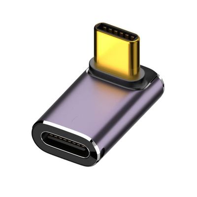 chenyang USB C Connector,USB4 Type C Male to Female 240W Power 40Gbps Data 8K Video Adapter UP Angled for NS Phone Laptop
