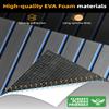 FOCEAN Boat Flooring EVA Foam Boat Decking Faux Teak Marine Flooring Marine Mat Sheet for Motorboat RV Yacht Kayak Surfboard, 94.5''x 47.2'', Grey with Blue Lines view 2