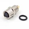 10-Pack M8 Aviation Waterproof Connector - Back-Mounted Female Solder Socket with A-Coding view 1