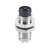 10 pcs M8 Male 3Pin Connector PCB Socket Waterproof Straight Back Mount Sensor Connector view 1