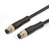 10pcs M8 4Pin Connector Molding Waterproof Cable 4Pin Male Plug to 4Pin Male Plug with 1M 26AWG Wire view 1