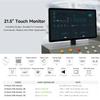 waveshare 21.5inch Capacitive Touch Monitor, 10801920 Full HD, Compatible with Raspberry Pi/Jetson Nano/PC-Monitor Only view 3