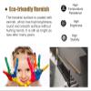 ALDEPO Grab Bars PVC Round Anti-Skid Handrails for Stairs, Children's Elderly Disabled Safety Auxiliary Grab Bar with Gold End Caps & Brackets, 1M/1.1M/1.2M/1.3M/1.4M/1.5M Long/White/5M/4.9Ft (Color view 3