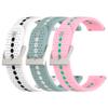 Sport Strap intended for Garmin Vivomove Trend/Sport Replacement Wristbands Breathable Silicone Bands Adjustable Watch Bands for Garmin Vivomove HR Women&Men Smartwatch Accessories, White/Green/Pink view 1