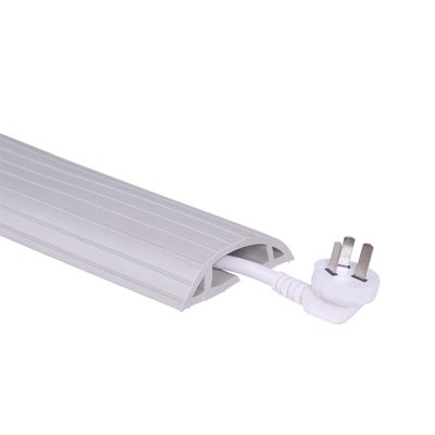 SRNSAEB Floor Cord Covers for Wires, Flexible Rubber Cable Raceways/Wire Hide, Protect Wires & Prevent Cable Trips, Hold 10 Wire, 1-15 m Length (Color : White, Size : 500cm (16.4ft))
