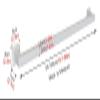 ALDEPO Grab Bars White Square Pipe Handrail for Indoor Stairs, 2/3/4/5Foot Long Elderly Kids Wall Mounted Grab Bar, Non-Slip Auxiliary Stair Rail with Complete Kit/1.2M (Color : 1.1m) view 3