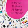 BulbaCraft 100 Pcs Los Angeles Stickers, LA Stickers, Los Angeles Gifts and Souvenirs, LA Party Decorations, Gifts for Women & Men view 2