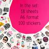 BulbaCraft 100 Pcs Funny Mom Stickers for Water Bottles - Mama Sticker, Funny Gifts for Mom, Mother Decals, Mothers Day Laptop Decals, Gifts for Women & Men view 2