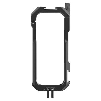 ULANZI 3197 Protective Aluminium Alloy Metal Vlog Rig/Cage for Insta360 X3 to Protect and Add Accessories - Black