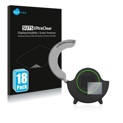 Savvies 18-Pack Screen Protection Film compatible with SUNLU FilaDryer Box S2 Screen Protector Ultra Clear [Scratch Proof, Anti Fingerprint]