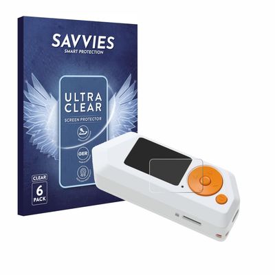 savvies 6-Pack Screen Protection Film Compatible with Flipper Zero Screen Protector Ultra Clear [Scratch Proof, Anti Fingerprint, Ultra Thin]