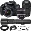 Canon EOS 2000D (T7) EF-S 18-55mm III Kit with Canon EF 75-300mm f/4-5.6 III Lens and Basic Lens Accessory Bundle view 1