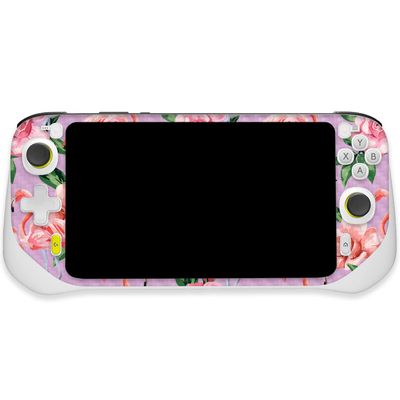 MightySkins Carbon Fiber Skin Compatible with Logitech G Cloud Gaming Handheld - Flamingo Rose | Protective, Durable Textured Carbon Fiber Finish | Easy to Apply | Made in The USA