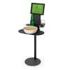 Global Industrial Indoor-Outdoor SideBar Table with Tablet Holder, 27-1/2"H, Aluminum, Black view 1