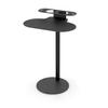 Global Industrial Indoor-Outdoor SideBar Table with Tablet Holder, 27-1/2"H, Aluminum, Black view 2