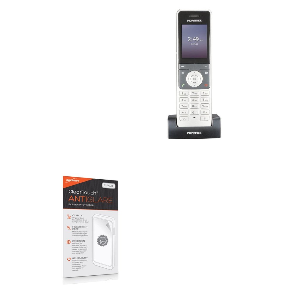BoxWave Screen Protector Compatible with Fortinet FortiFone FON-D71-H - ClearTouch Anti-Glare (2-Pack), Anti-Fingerprint Matte Film Skin