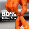 Raxwell Powder-Free Disposable Nitrile Gloves - Diamond-Textured Work Gloves with Grip & Puncture Resistance - Heavy-Duty Tattoo & Painting Hand Protection - Medium, Pack of 1000, Orange, 8.5 mil view 3
