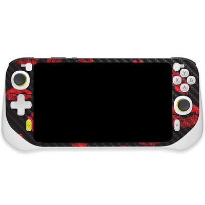 MightySkins Carbon Fiber Skin Compatible With Logitech G Cloud Gaming Handheld - Kiss Me | Protective, Durable Textured Carbon Fiber Finish | Easy To Apply, Remove, and Change Styles | Made in the USA