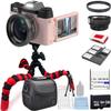Acuvar 4K Digital Camera 48MP Vlogger Essentials Kit with Flexible Tripod, Carrying Case, Wide Angle Lens, 180 Flip Screen, WiFi, 16X Zoom view 1