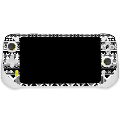 MightySkins Skin Compatible with Logitech G Cloud Gaming Handheld - Black Aztec | Protective, Durable, and Unique Vinyl Decal wrap Cover | Easy to Apply, Remove, and Change Styles | Made in The USA