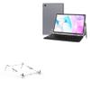 BoxWave Stand and Mount Compatible with Oangcc Android 10 Tablet Tab_A6 (10.1 in) - Pocket Aluminum Stand 3-in-1, Portable Multi Angle Viewing Riser - Metallic Silver view 1