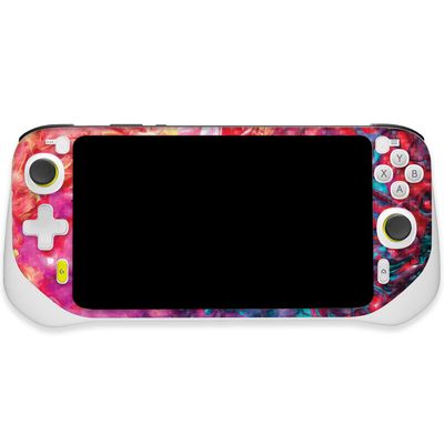 MightySkins Carbon Fiber Skin Compatible with Logitech G Cloud Gaming Handheld - Paint Party | Protective, Durable Textured Carbon Fiber Finish | Easy to Apply | Made in The USA
