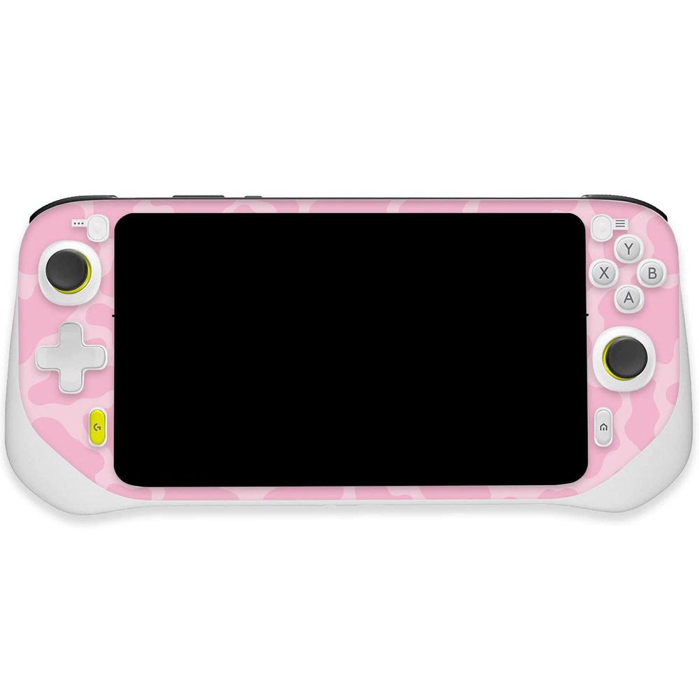 MightySkins Skin Compatible with Logitech G Cloud Gaming Handheld - Pink Giraffe | Protective, Durable, and Unique Vinyl Decal wrap Cover | Easy to Apply, Remove, and Change Styles | Made in The USA