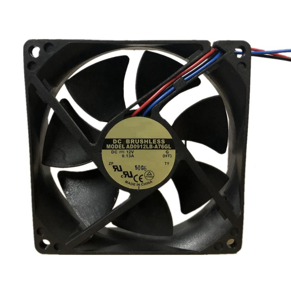 AD0912LB-A76GL DC12V 0.13A 9225 92mm 3-Wire Silent Cooling Fan