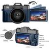 Acuvar 4K 56MP Digital Camera Kit for Photography, Vlogging Camera for YouTube with Flip Screen, WiFi, Wide Angle & Macro Lens, 64GB Micro SD Card, 12" Flexible Tripod, Carrying Case, Card Reader view 2