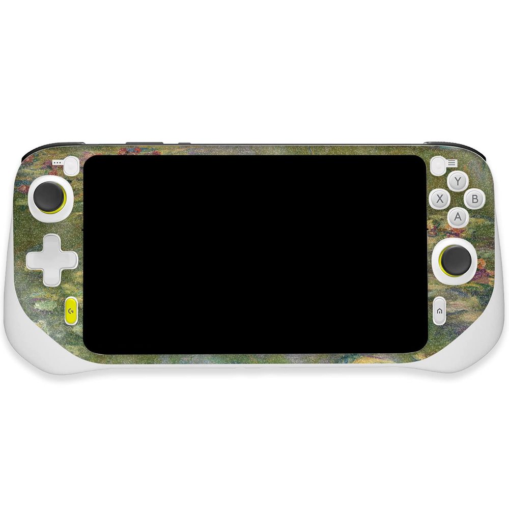 MightySkins Glossy Glitter Skin Compatible with Logitech G Cloud Gaming Handheld - Water Lilies | Protective, Durable High-Gloss Glitter Finish | Easy to Apply | Made in The USA