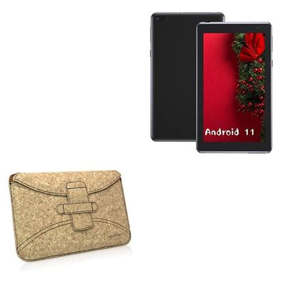 BoxWave Case Compatible with BYANDBY Android 11.0 Tablet BYQ2 (7 in) - Quorky Pouch, Durable, Lightweight Cork Envelope Sleeve Cover
